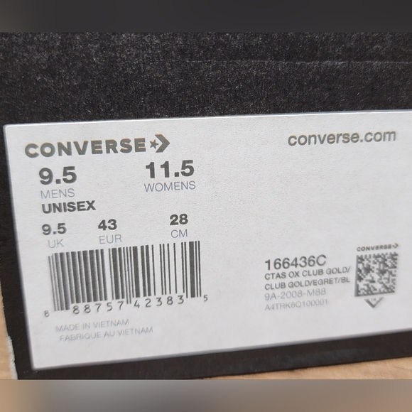 Converse Chuck Taylor All Star OX Low Leopard Gold Mens Shoes Size 9.5 - Picture 12 of 12